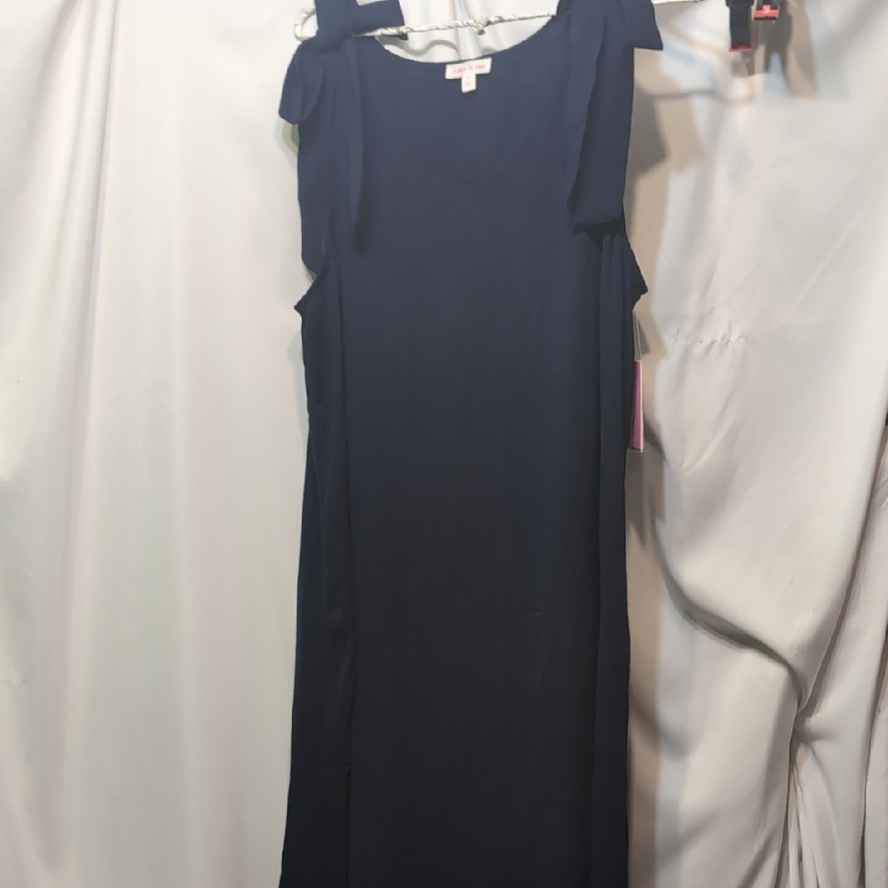 Riley & Rae Black Sheath Maxi Dress for Cocktail Size XL NWT